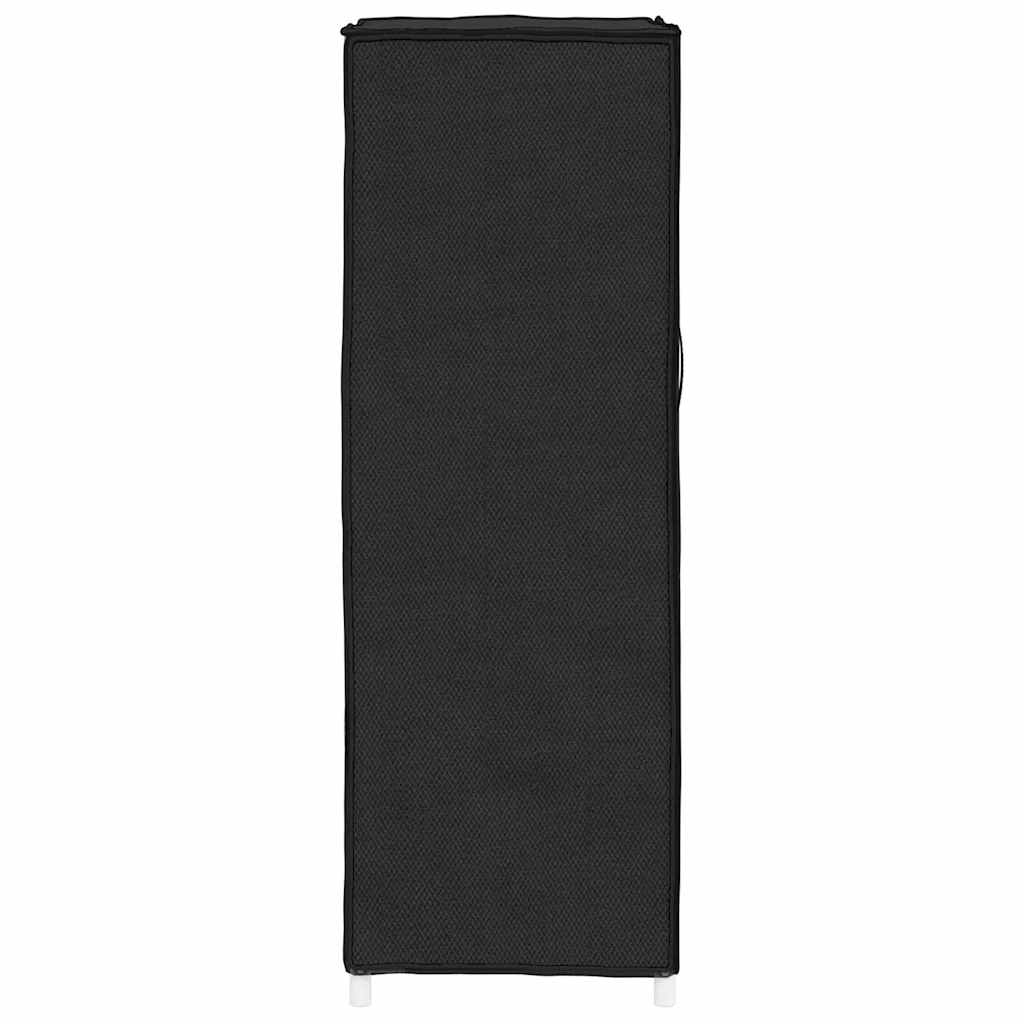 vidaXL Shoe Cabinet Black 60x28x90 cm Fabric