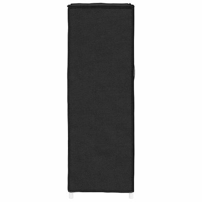 vidaXL Shoe Cabinet Black 60x28x90 cm Fabric