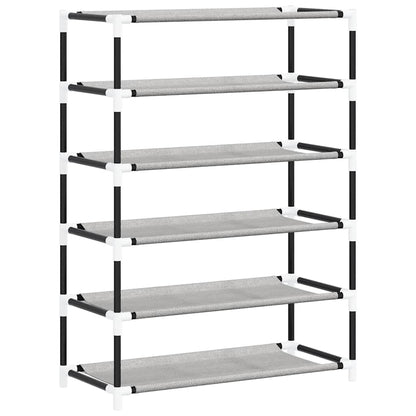 vidaXL Shoe Cabinet Grey 60x28x90 cm Fabric