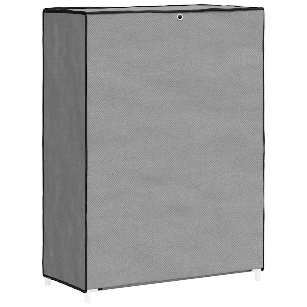 vidaXL Shoe Cabinet Grey 60x28x90 cm Fabric