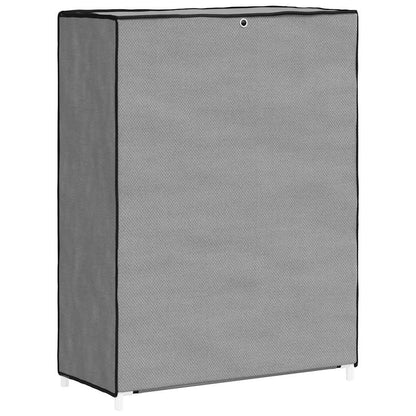 vidaXL Shoe Cabinet Grey 60x28x90 cm Fabric