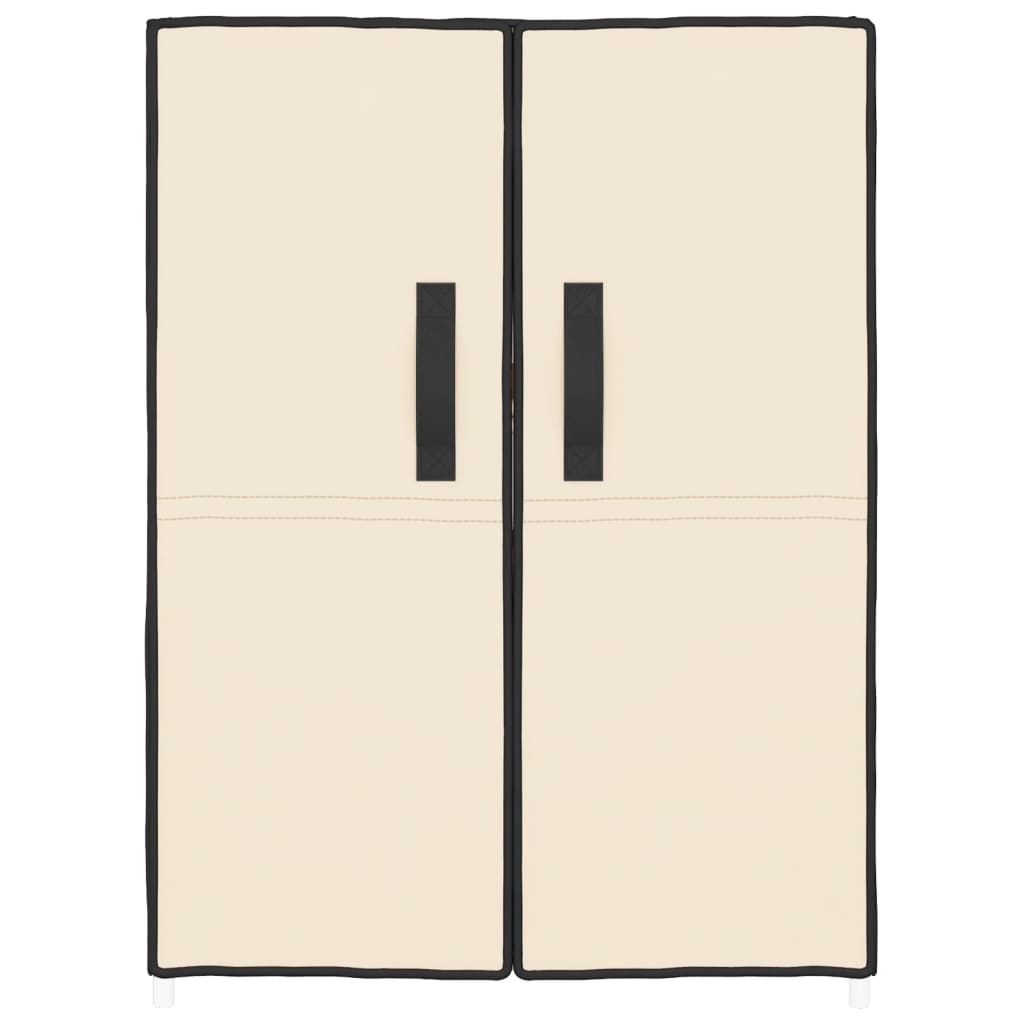 vidaXL Shoe Cabinet Cream 60x28x90 cm Fabric