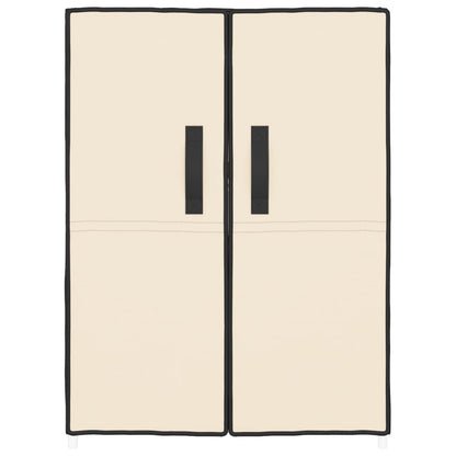 vidaXL Shoe Cabinet Cream 60x28x90 cm Fabric