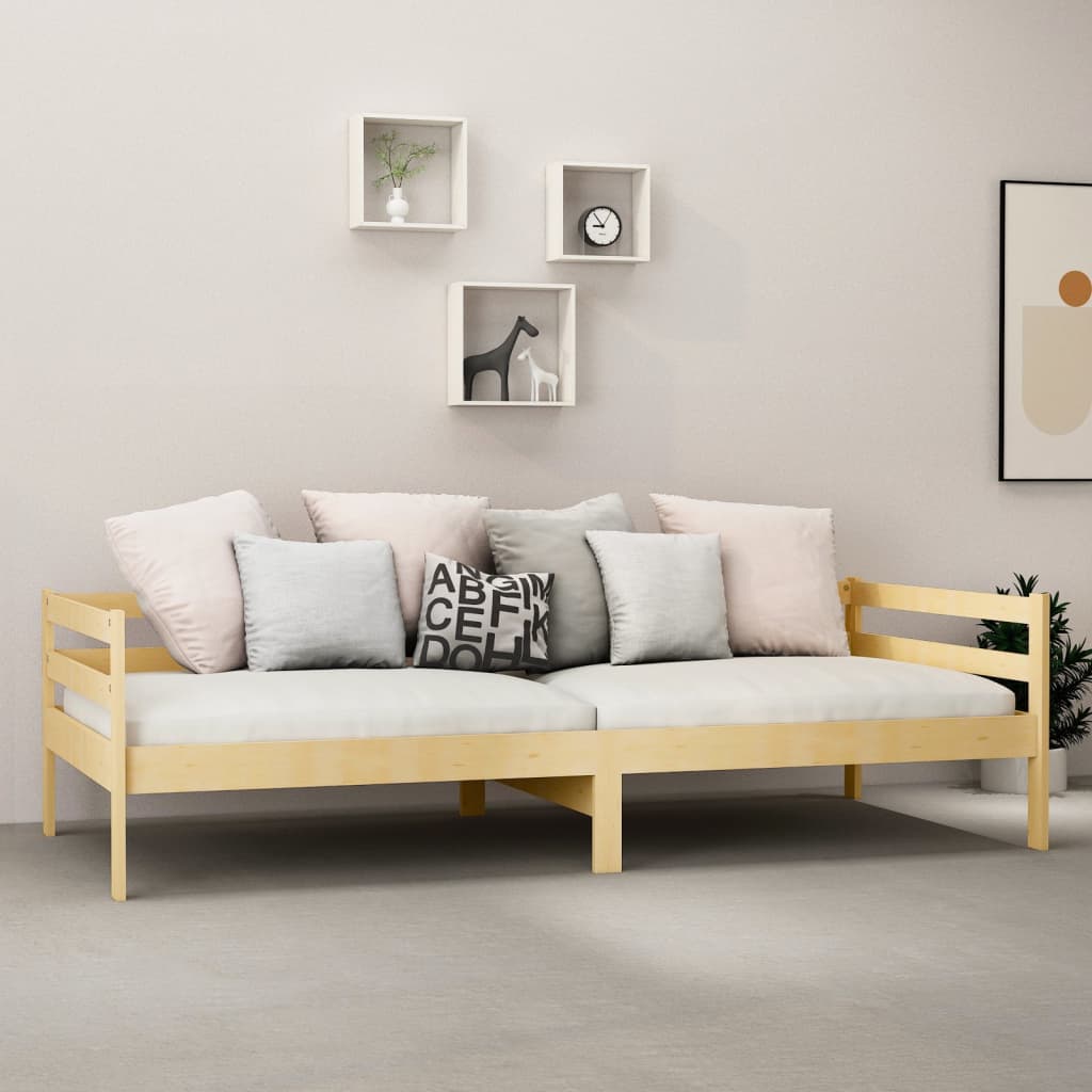 vidaXL Day Bed without Mattress Solid Wood Pine 90x200cm