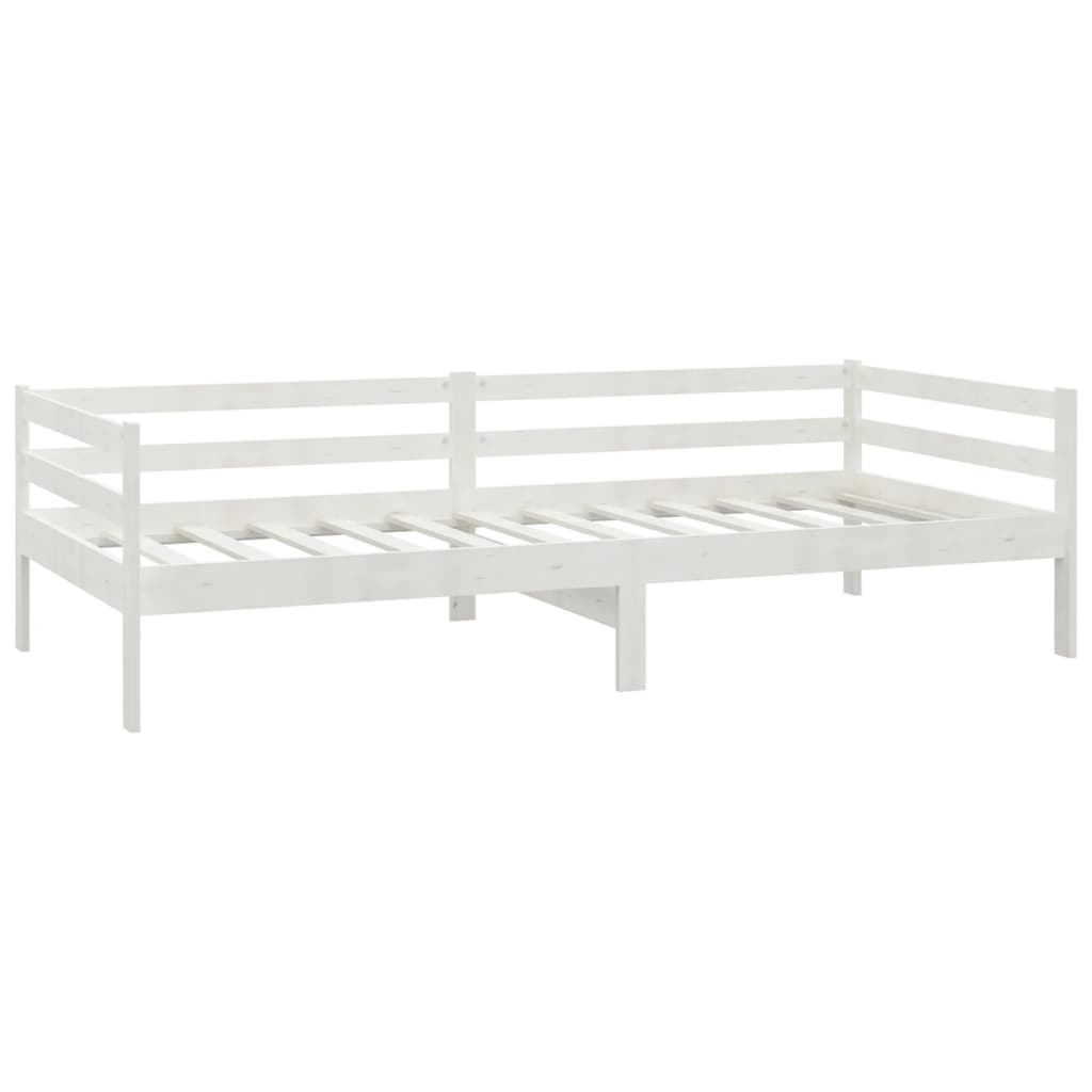 vidaXL Day Bed | White | Solid pinewood | 90 x 200 cm