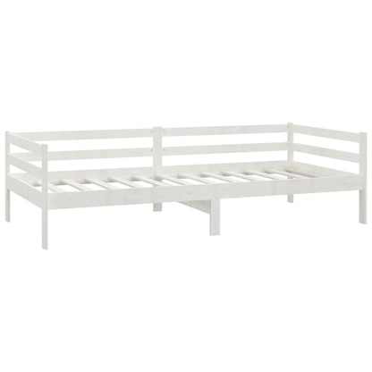 vidaXL Day Bed | White | Solid pinewood | 90 x 200 cm