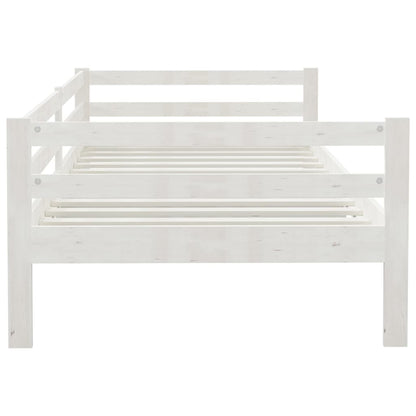 vidaXL Day Bed | White | Solid pinewood | 90 x 200 cm