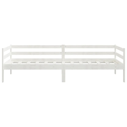 vidaXL Day Bed | White | Solid pinewood | 90 x 200 cm