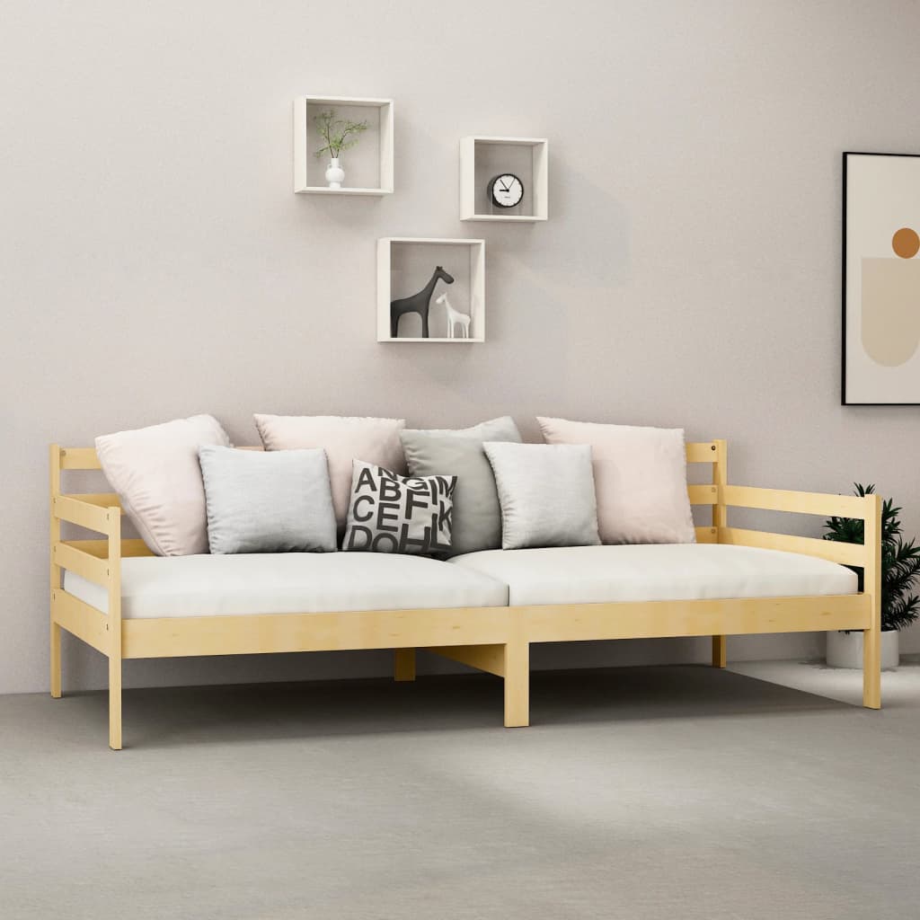 vidaXL Day Bed without Mattress Solid Wood Pine 90x200cm