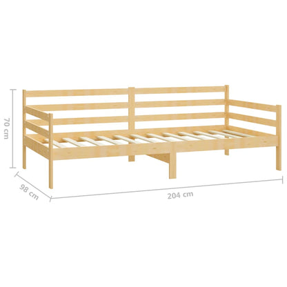 vidaXL Day Bed without Mattress Solid Wood Pine 90x200cm