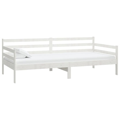 vidaXL Day Bed | White | Solid pinewood | 90 x 200 cm