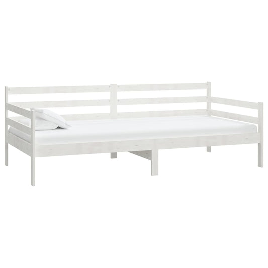 vidaXL Day Bed | White | Solid pinewood | 90 x 200 cm