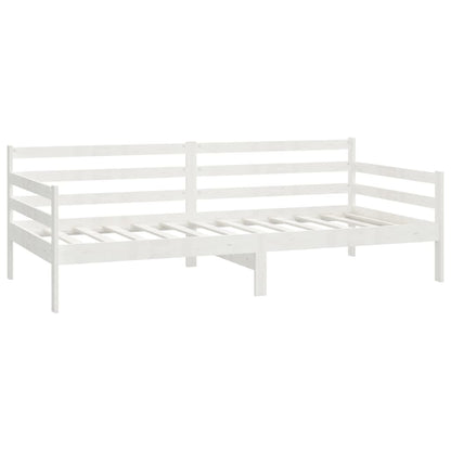 vidaXL Day Bed | White | Solid pinewood | 90 x 200 cm