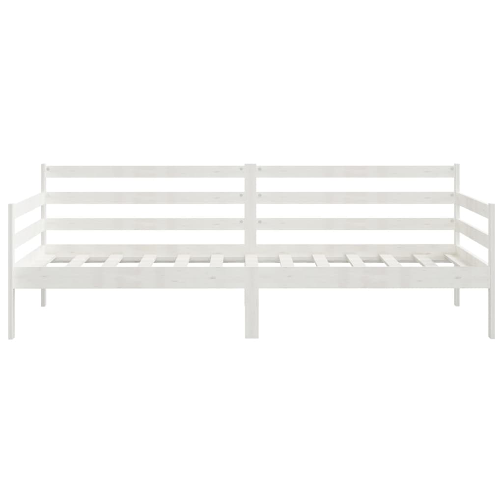 vidaXL Day Bed | White | Solid pinewood | 90 x 200 cm