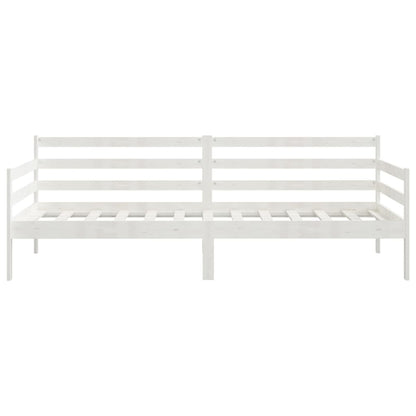vidaXL Day Bed | White | Solid pinewood | 90 x 200 cm