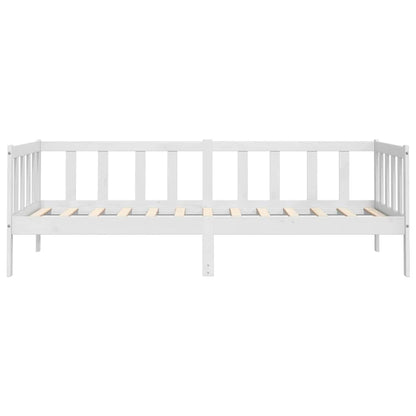 vidaXL Day Bed without Mattress White Solid Wood Pine 90x200cm