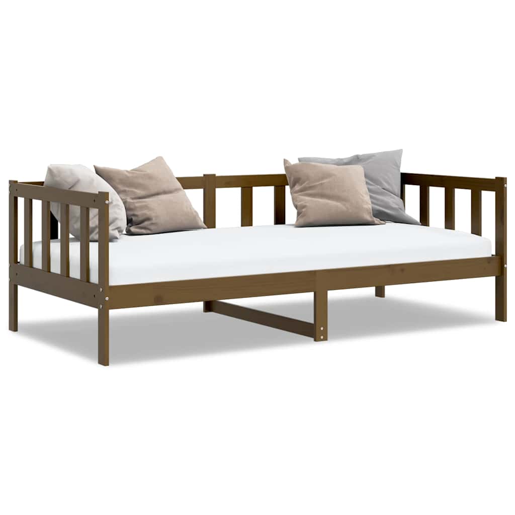 vidaXL Day Bed | Honey brown | Solid pine wood | 90 x 200 cm