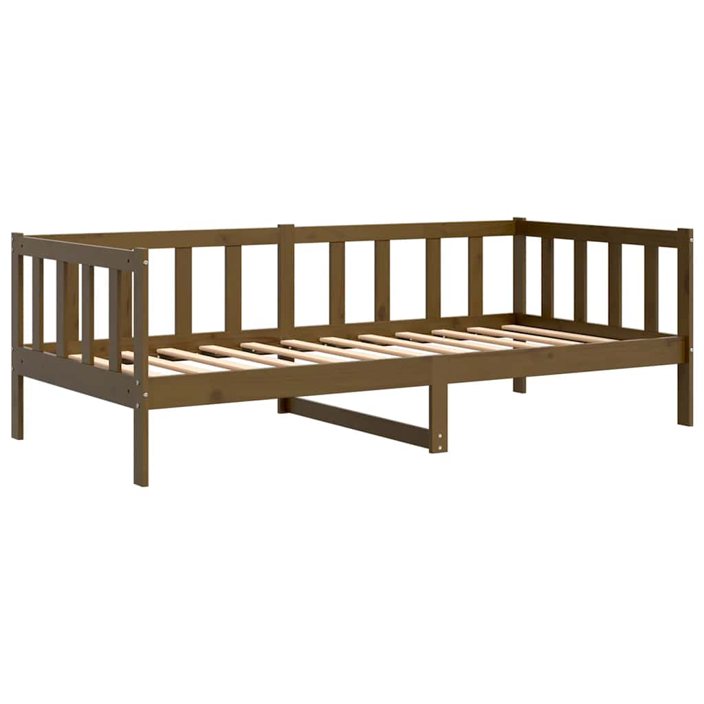 vidaXL Day Bed | Honey brown | Solid pine wood | 90 x 200 cm