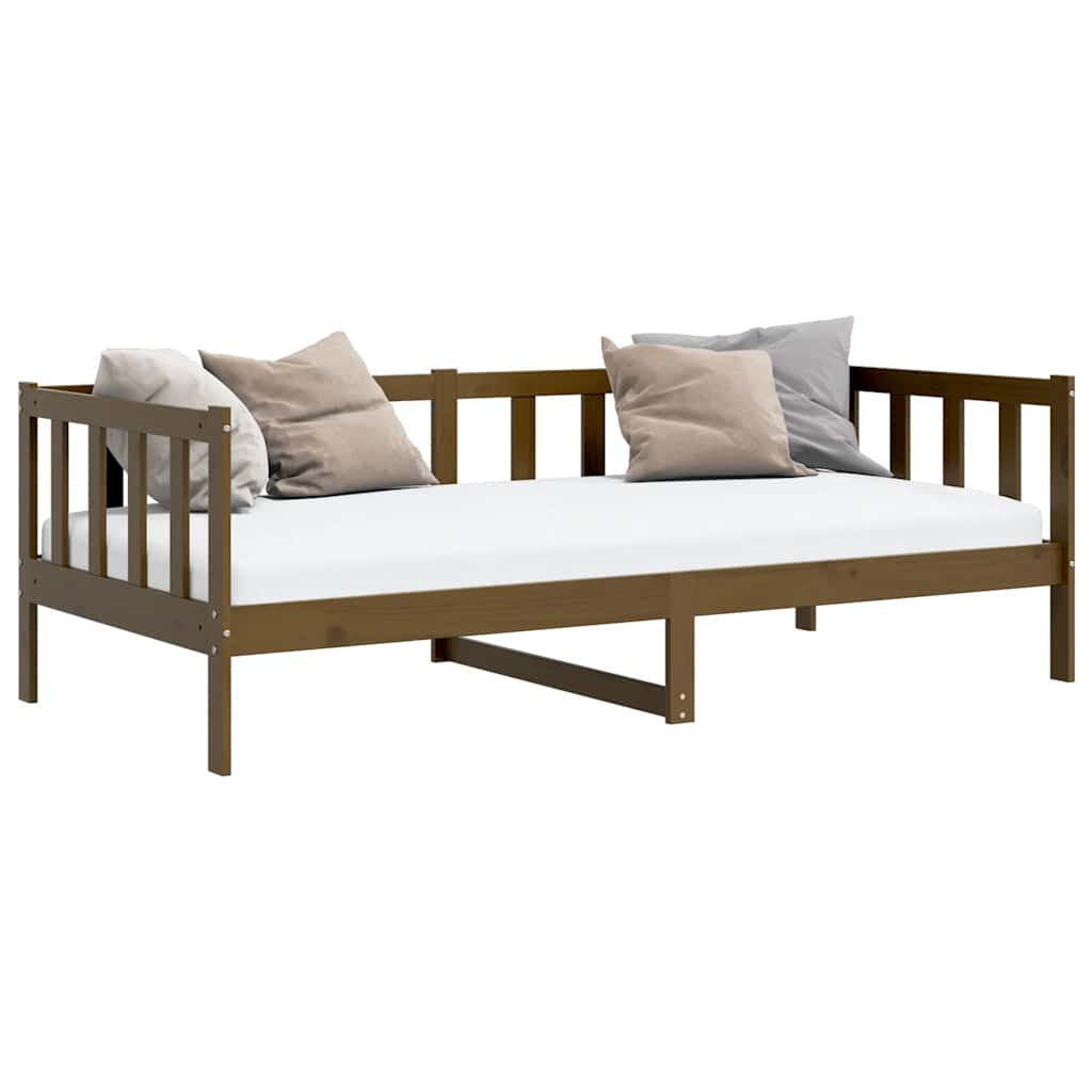 vidaXL Day Bed | Honey brown | Solid pine wood | 90 x 200 cm