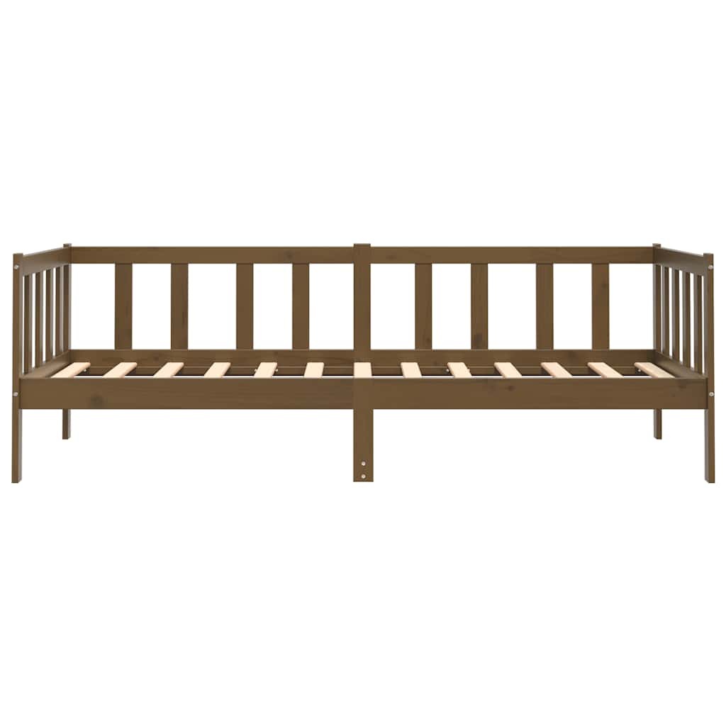 vidaXL Day Bed | Honey brown | Solid pine wood | 90 x 200 cm