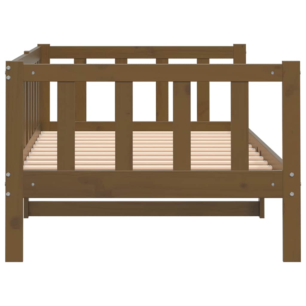 vidaXL Day Bed | Honey brown | Solid pine wood | 90 x 200 cm
