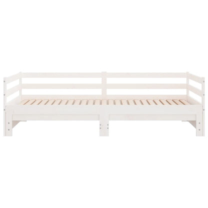 vidaXL Pull-out Day Bed without Mattress White 2x(90x200)cm