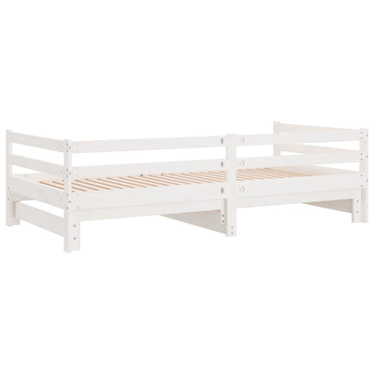 vidaXL Pull-out Day Bed without Mattress White 2x(90x200)cm