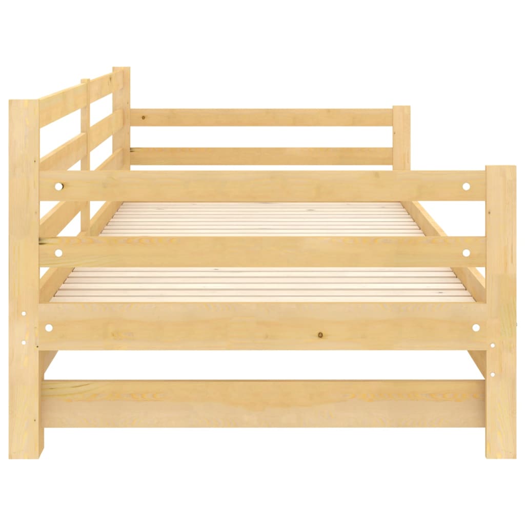 vidaXL Pull-out Day Bed without Mattress 2x(90x200)cm
