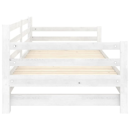 vidaXL Pull-out Day Bed without Mattress White 2x(90x200)cm