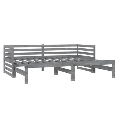 vidaXL Day Bed | Grey | Solid Pinewood | 2x