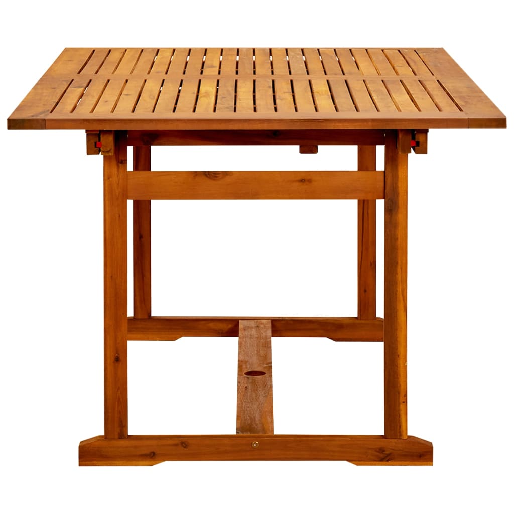 vidaXL Garden Dining Table (150-200)x100x75 cm Solid Acacia Wood