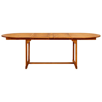 vidaXL Garden Dining Table (160-240)x100x75 cm Solid Acacia Wood