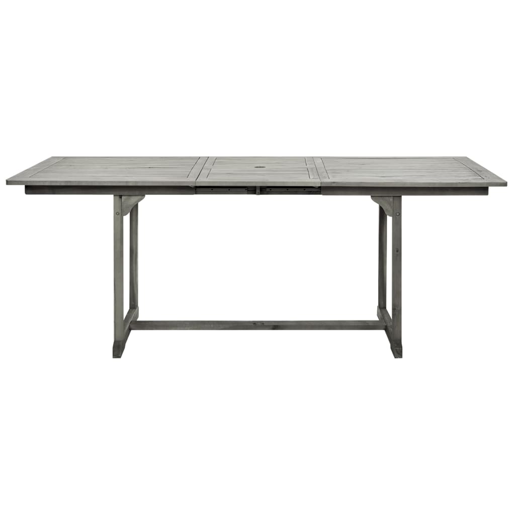 vidaXL Garden Dining Table (150-200)x100x75 cm Solid Acacia Wood