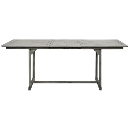 vidaXL Garden Dining Table (150-200)x100x75 cm Solid Acacia Wood