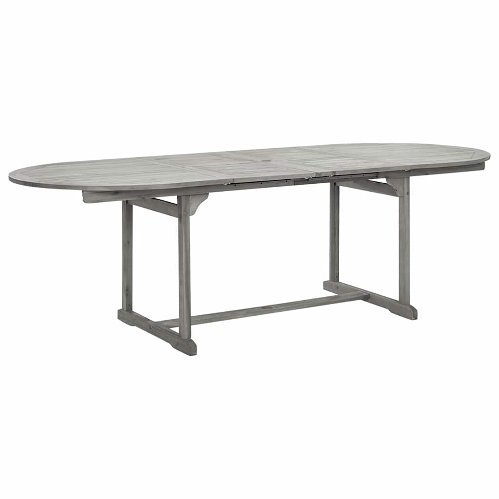 vidaXL Garden Dining Table (160-240)x100x75 cm Solid Acacia Wood
