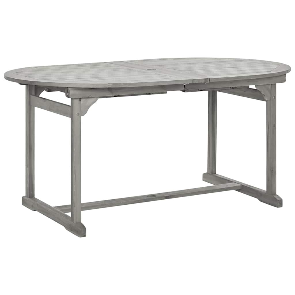 vidaXL Garden Dining Table (160-240)x100x75 cm Solid Acacia Wood