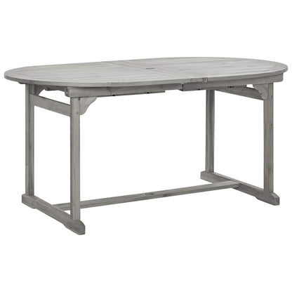 vidaXL Garden Dining Table (160-240)x100x75 cm Solid Acacia Wood