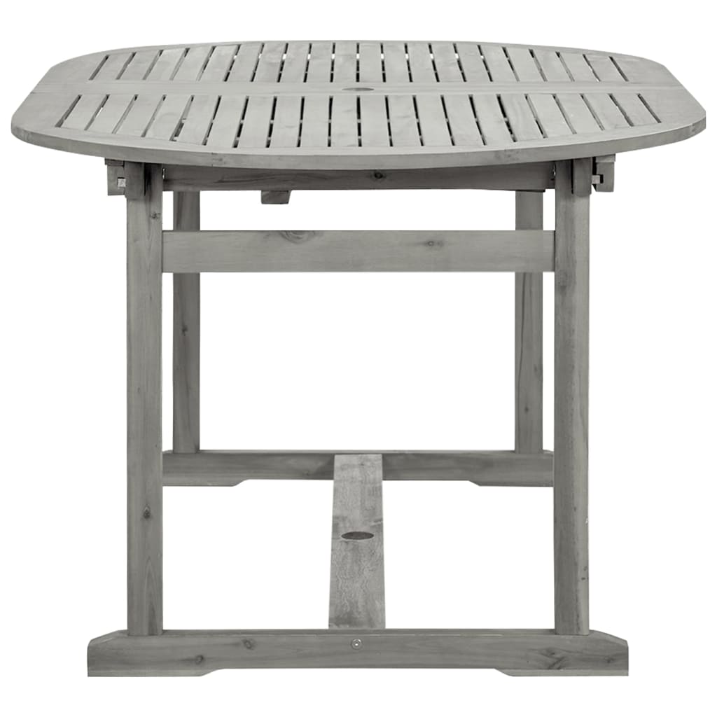 vidaXL Garden Dining Table (160-240)x100x75 cm Solid Acacia Wood