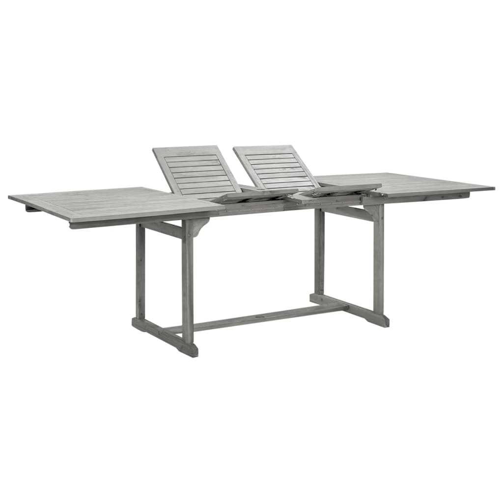 vidaXL Garden Dining Table (160-240)x100x75 cm Solid Acacia Wood