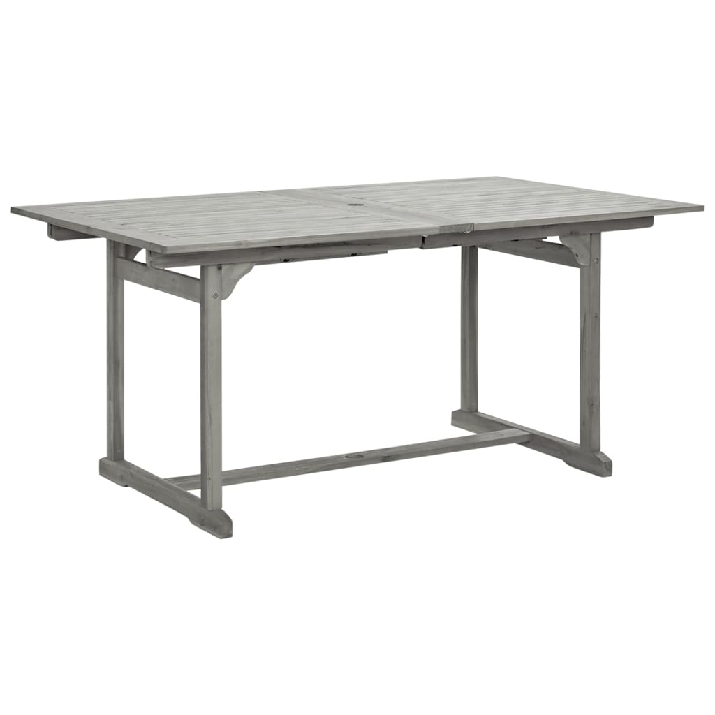vidaXL Garden Dining Table (160-240)x100x75 cm Solid Acacia Wood