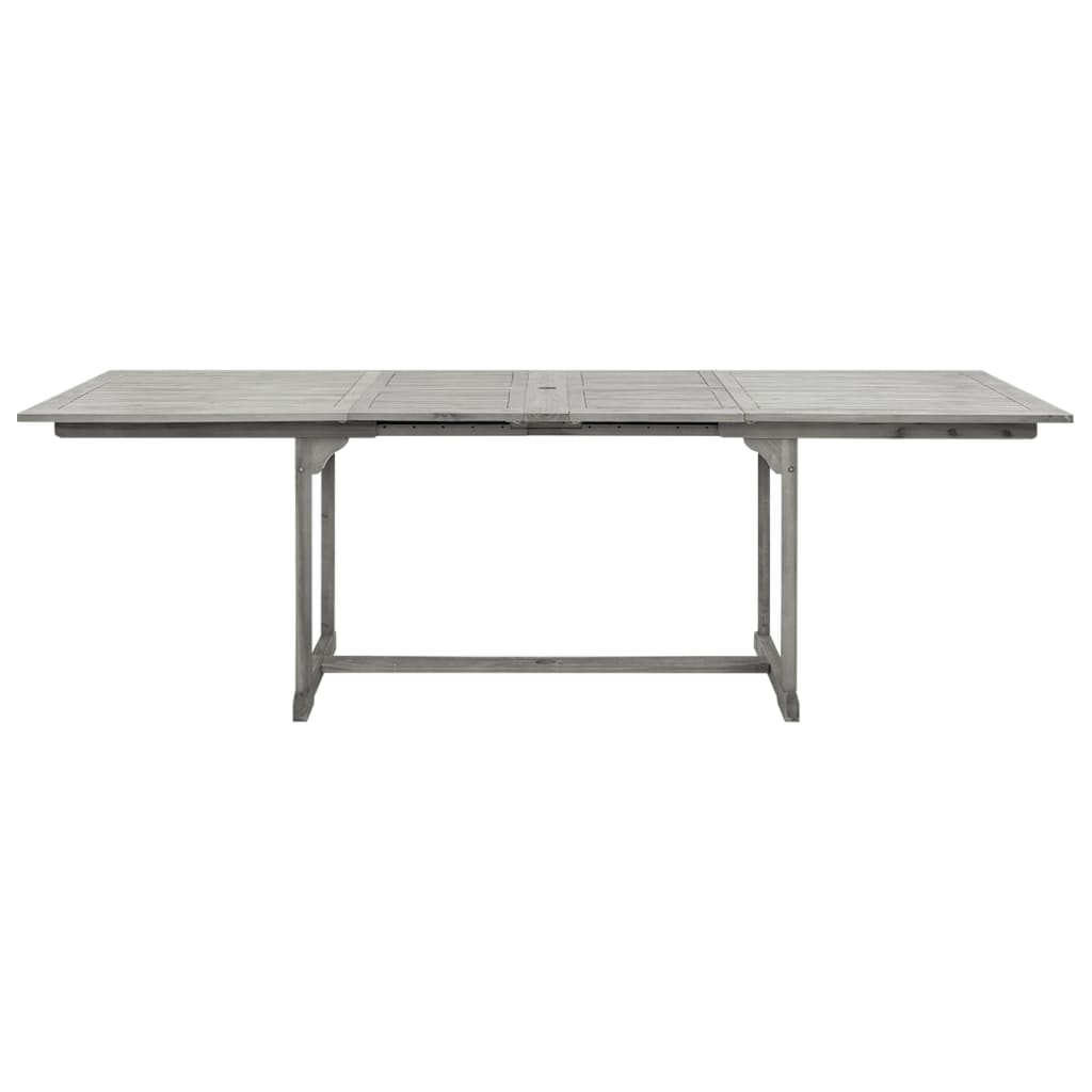 vidaXL Garden Dining Table (160-240)x100x75 cm Solid Acacia Wood