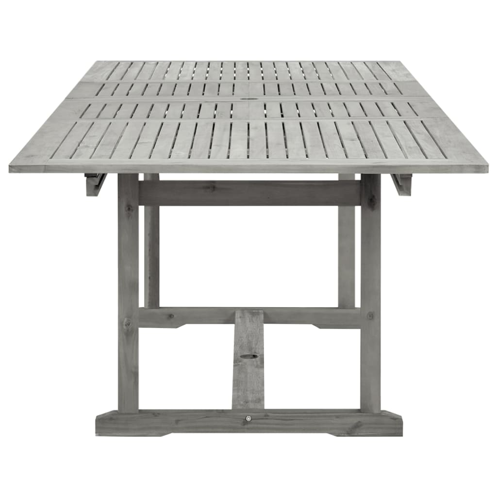 vidaXL Garden Dining Table (160-240)x100x75 cm Solid Acacia Wood