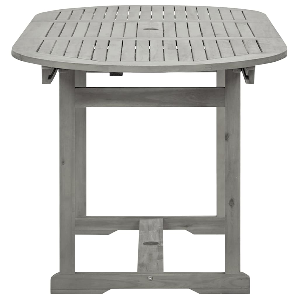 vidaXL Garden Dining Table (120-170)x80x75 cm Solid Acacia Wood