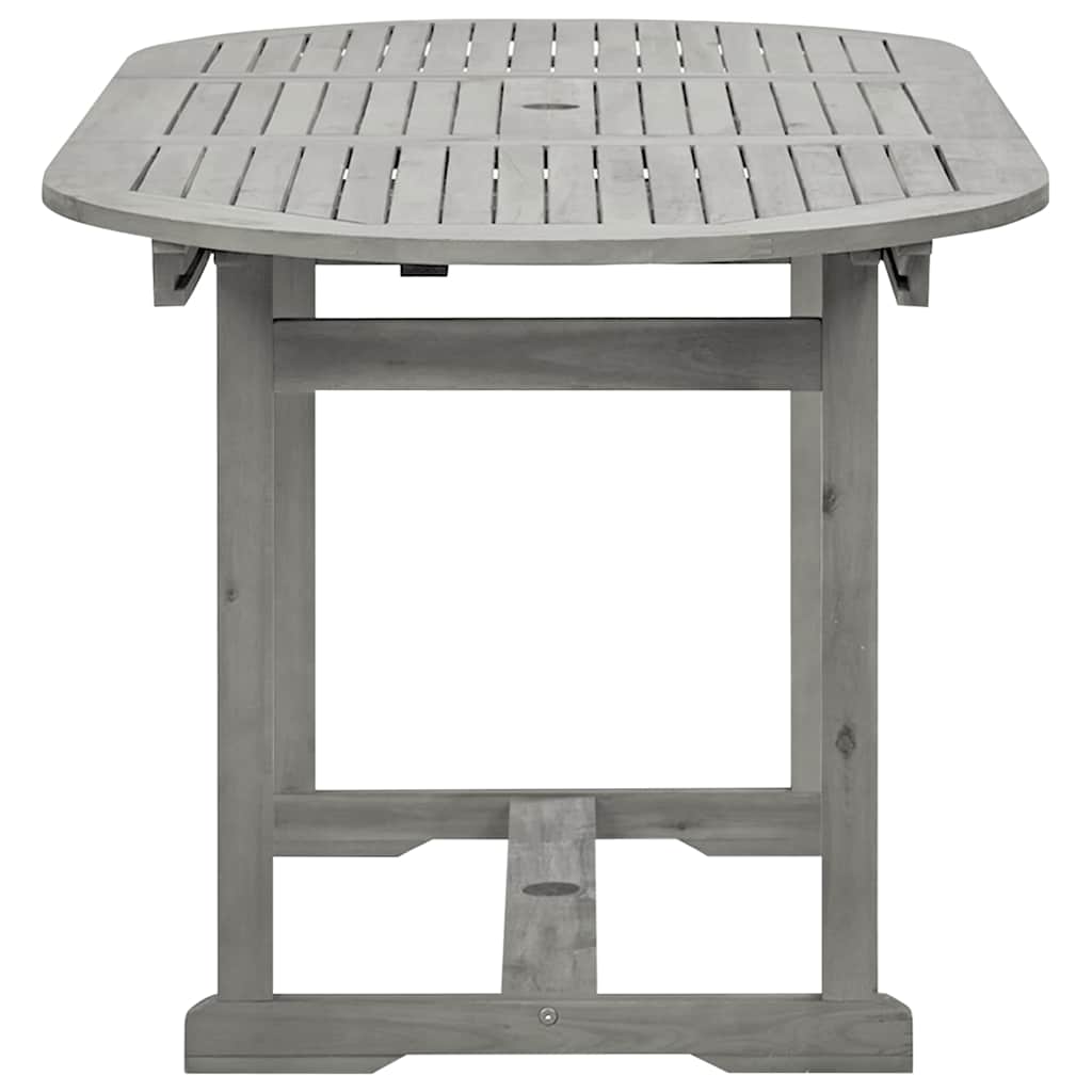 vidaXL Garden Dining Table (120-170)x80x75 cm Solid Acacia Wood