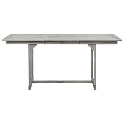 vidaXL Garden Dining Table (120-170)x80x75 cm Solid Acacia Wood