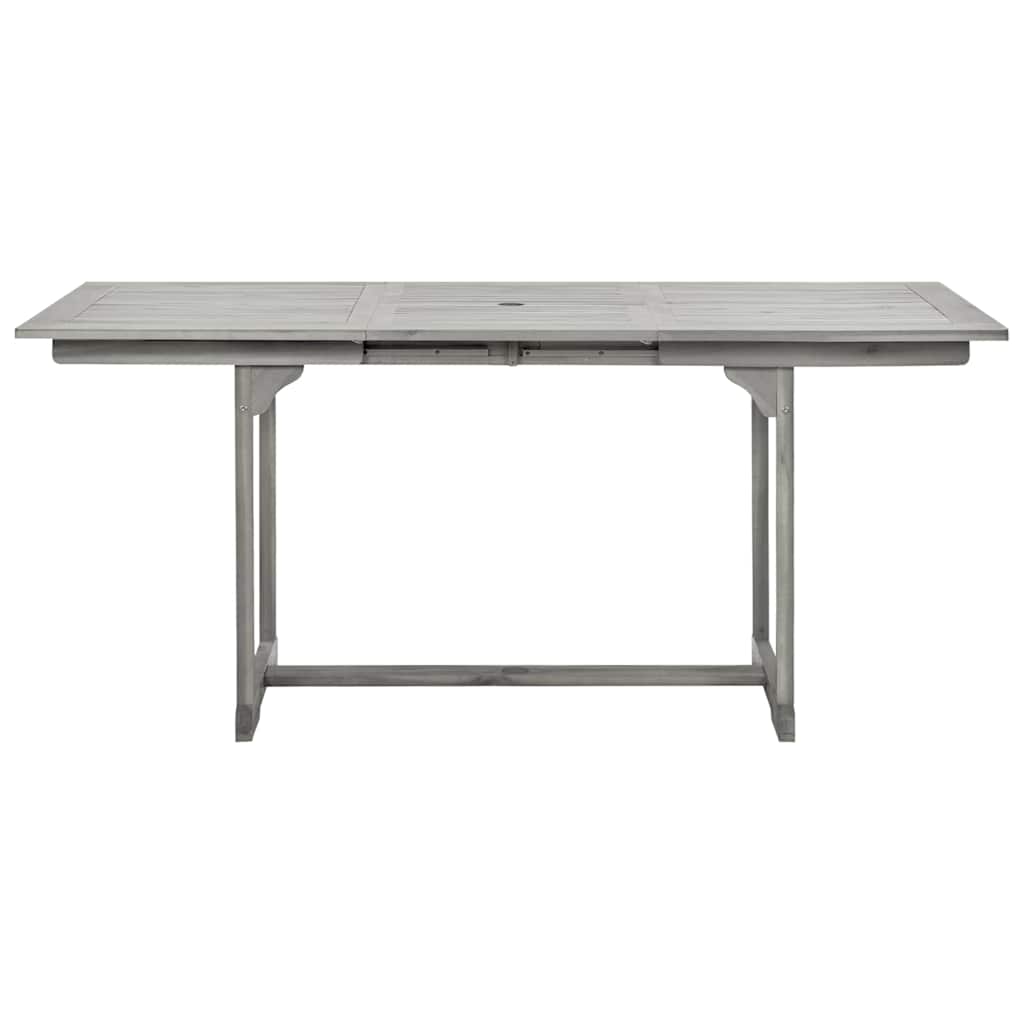 vidaXL Garden Dining Table (120-170)x80x75 cm Solid Acacia Wood