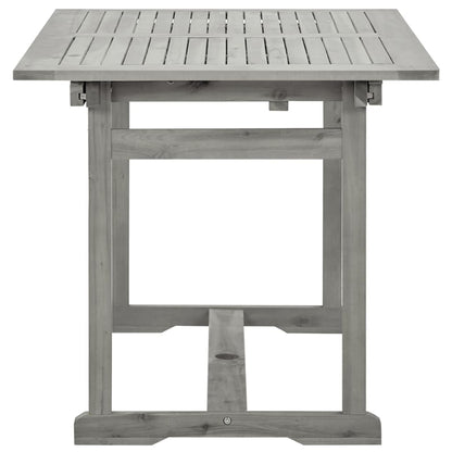 vidaXL Garden Dining Table (120-170)x80x75 cm Solid Acacia Wood