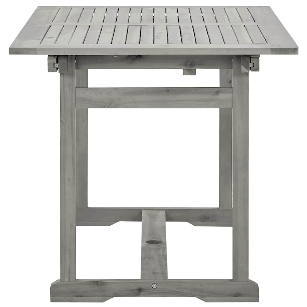 vidaXL Garden Dining Table (120-170)x80x75 cm Solid Acacia Wood