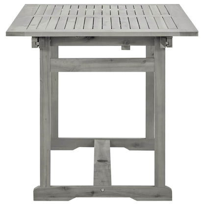 vidaXL Garden Dining Table (120-170)x80x75 cm Solid Acacia Wood