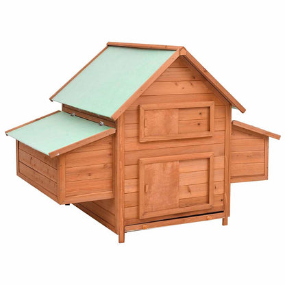 vidaXL Chicken Coop 150x96x110 cm Solid Firwood